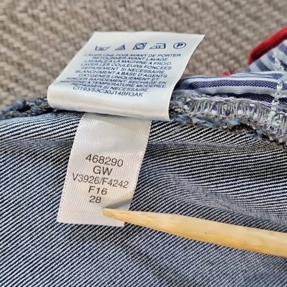 Lands' End Pull-On Jeans Women's 26W  Mid-Rise Skinny Tapered Leg Elastic NWT - Picture 14 of 15